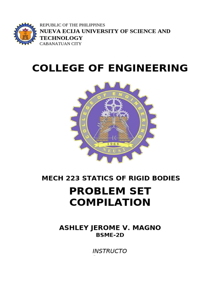 Engineering Problem Set Compilation | PDF