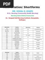 Common Medication Frequency Abbreviations | PDF