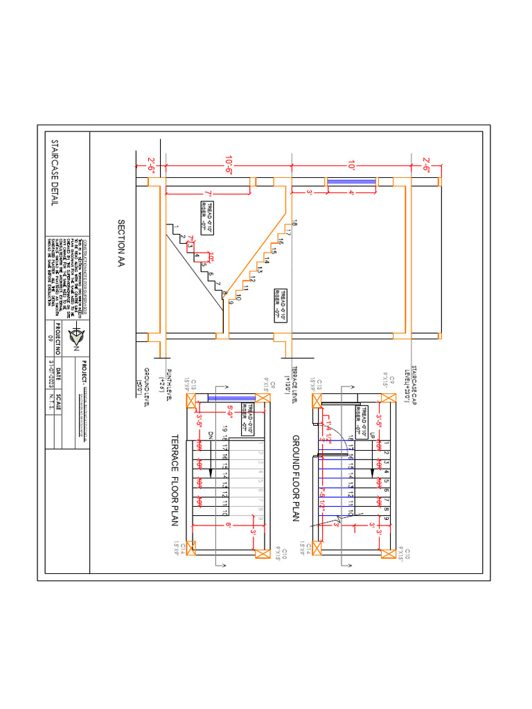 Staircase Core Dimensions and Details | PDF | Stairs | Transport ...