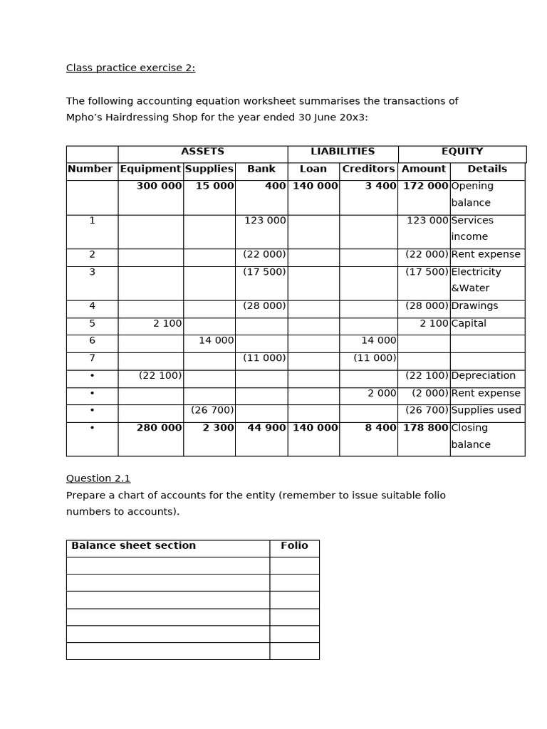 Class Practice Exercise 2 | PDF