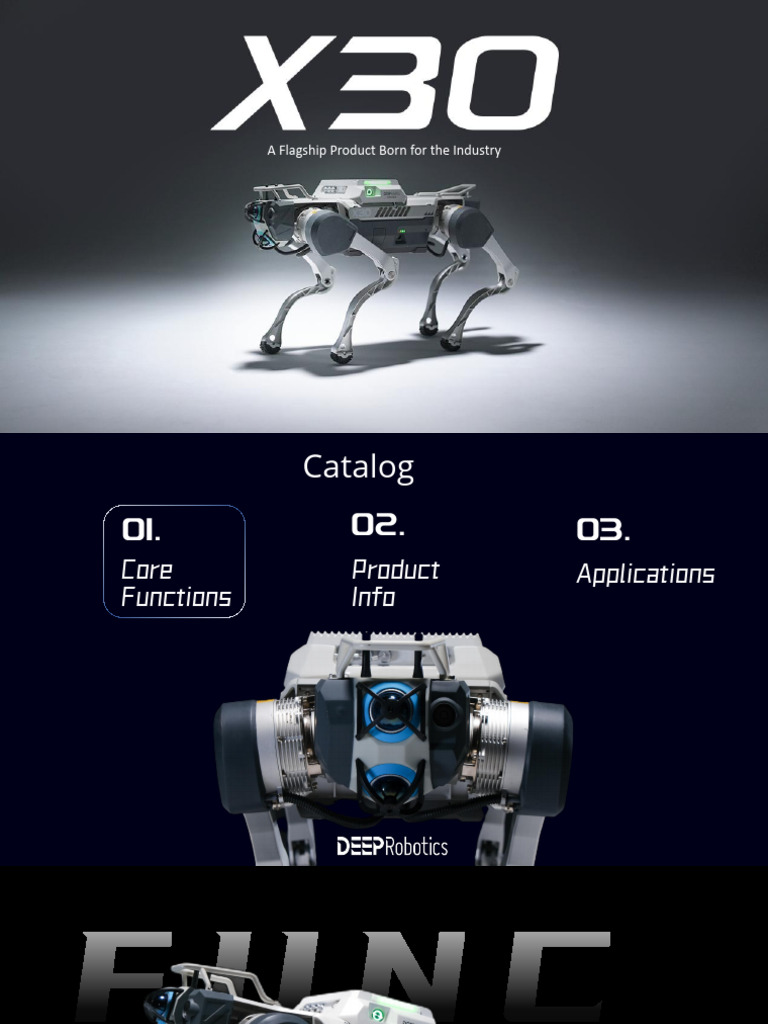 X30 Quadruped Robot: Features & Applications | PDF | Power Supply ...