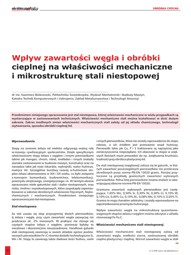 Bolanowski WP Yw O M 2 2015 | PDF