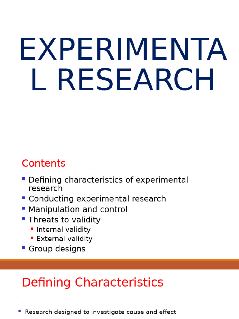 Understanding Experimental Research Methods | PDF | Experiment ...