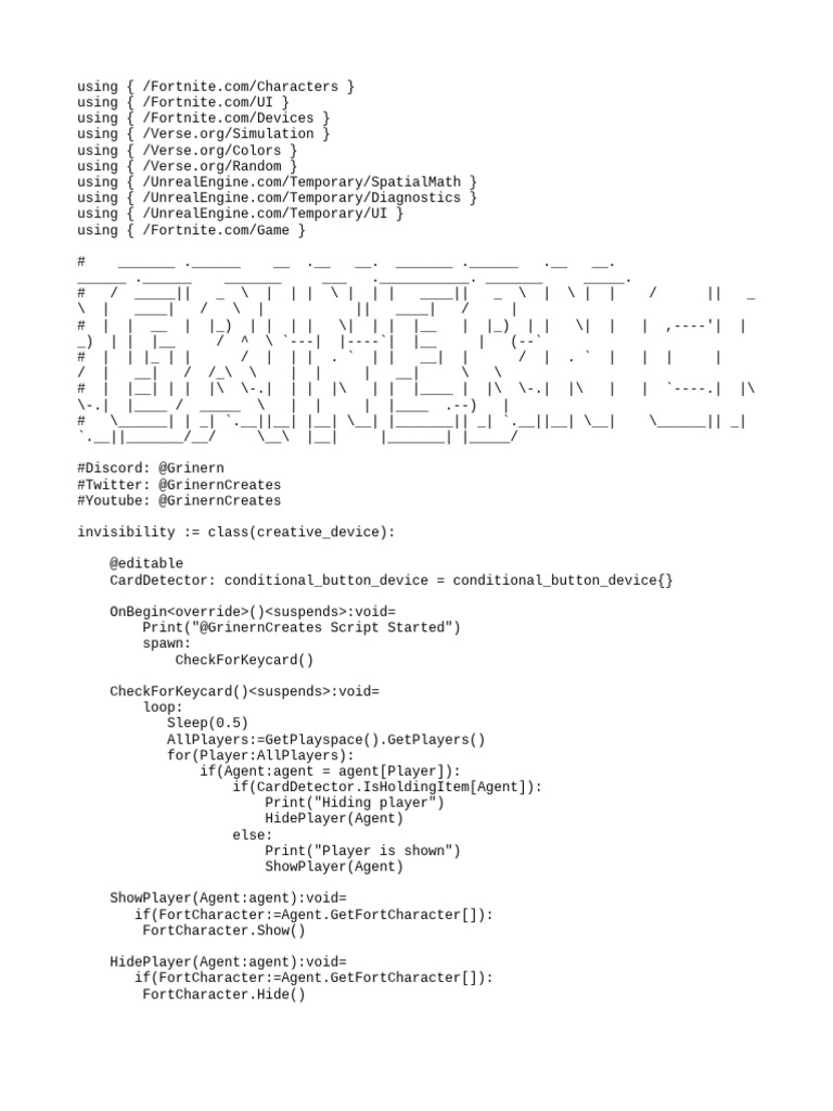 Fortnite Invisibility Script Guide | PDF