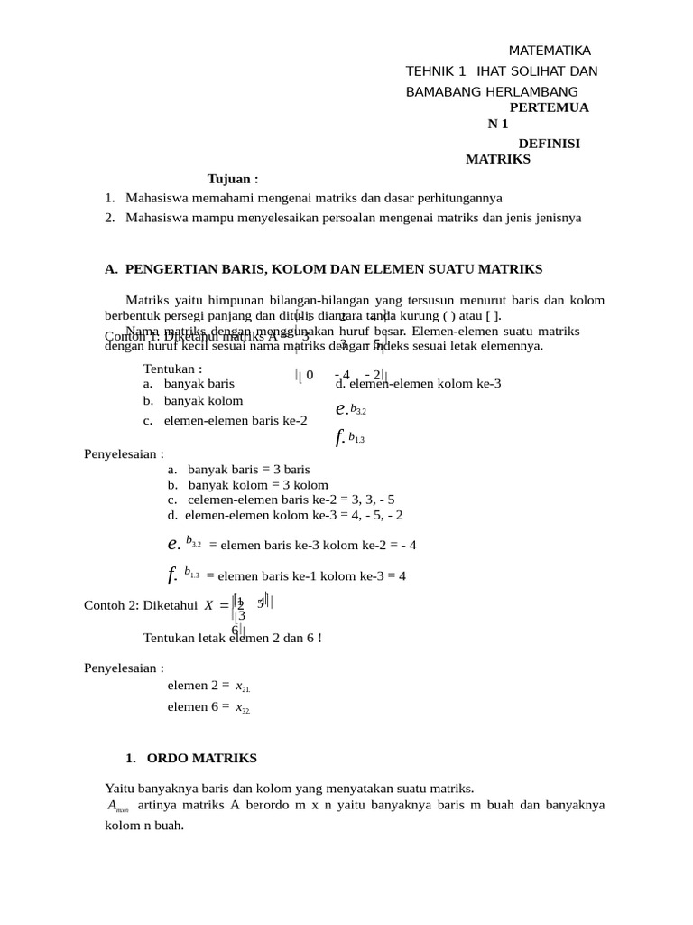 Pertemuan 1 | PDF