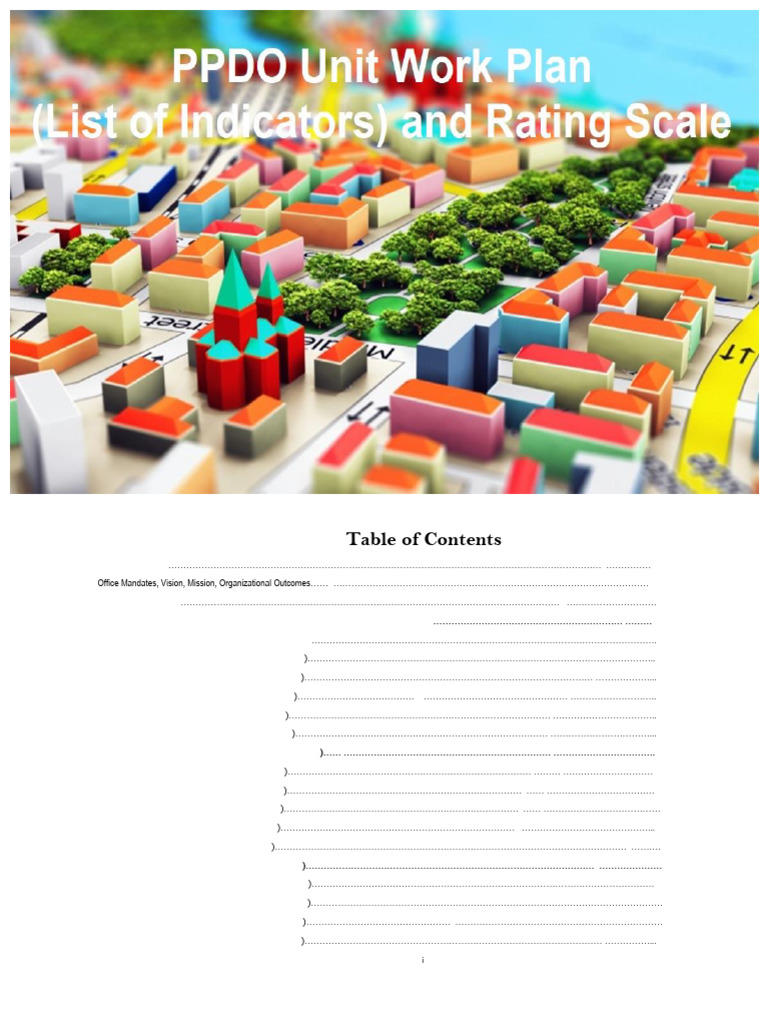 PPDO Work Plan and Success Indicators | PDF | Policy | Sustainability