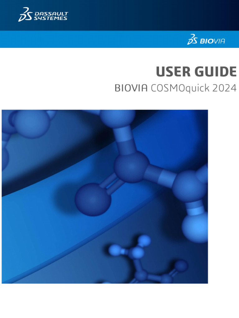 COSMOquick User Guide 2024 | PDF | Solubility | Quantitative Structure ...