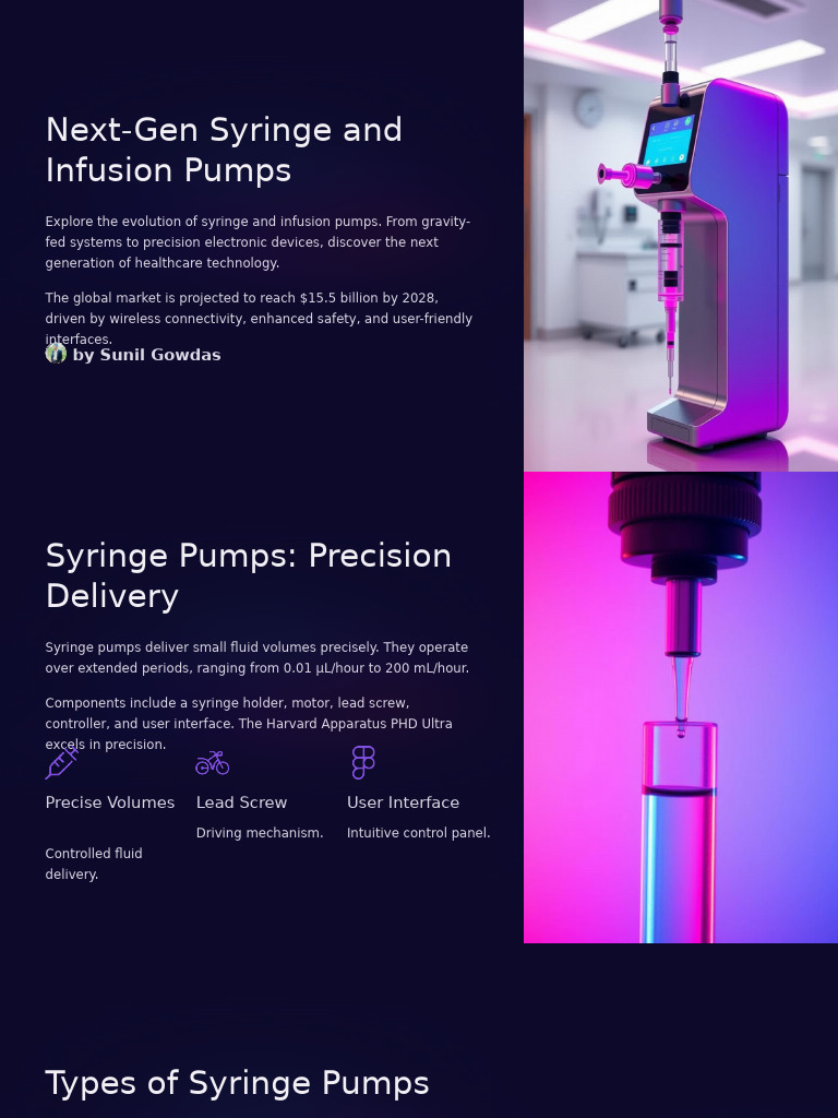 Next-Gen Syringe & Infusion Pumps Guide | PDF | Pump | Syringe