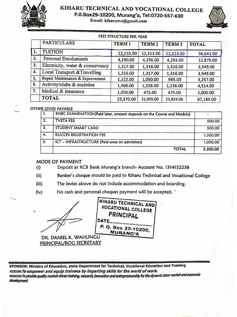 Fee Structure | PDF