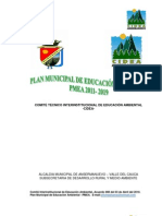 Plan Municipal de Educacion Ambiental 2011