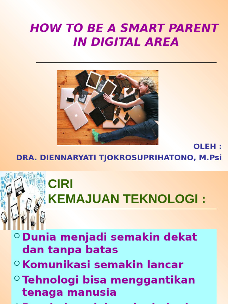 How To Be A Smart Parent in Digital Area | PDF