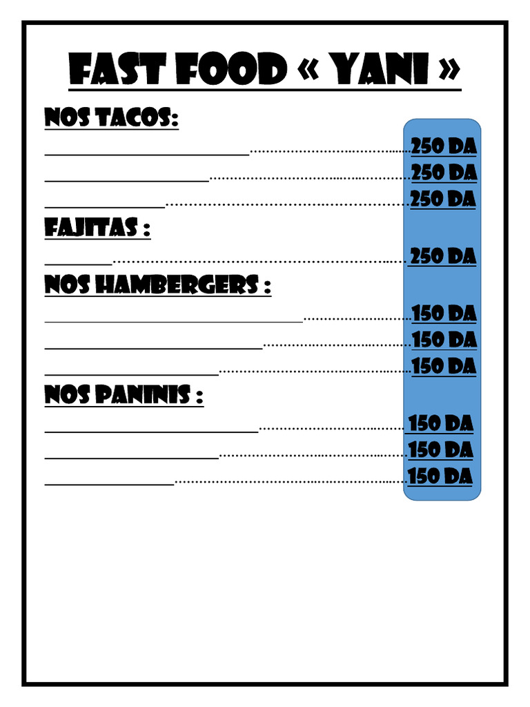 Fast Food | PDF