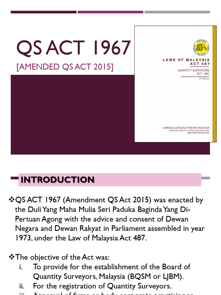 Topic 13 - Qs Act 1967 | PDF