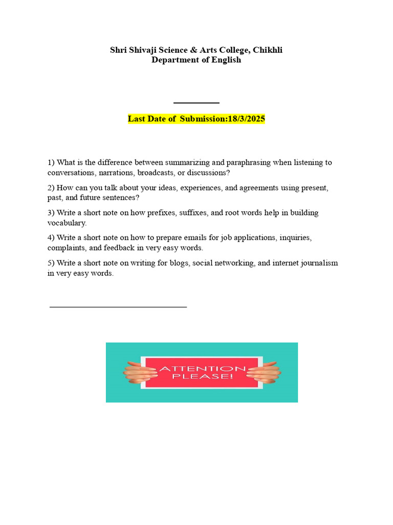 AEC Assignment Guidelines for Students | PDF