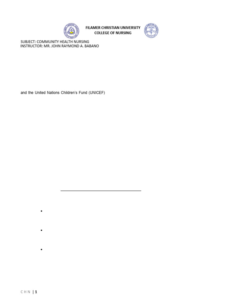 Unit VI DOH Programs Notes Final | PDF | Vaccines | Childbirth