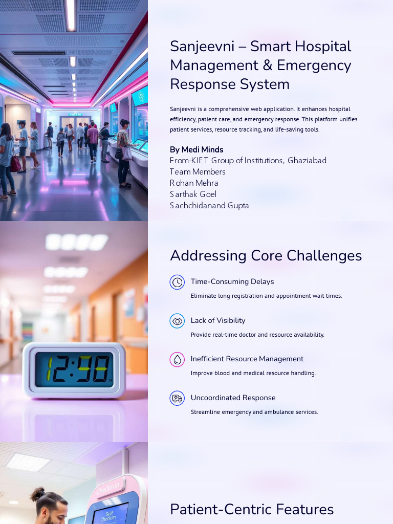 Smart Hospital Management System PDF Computing Information Technology