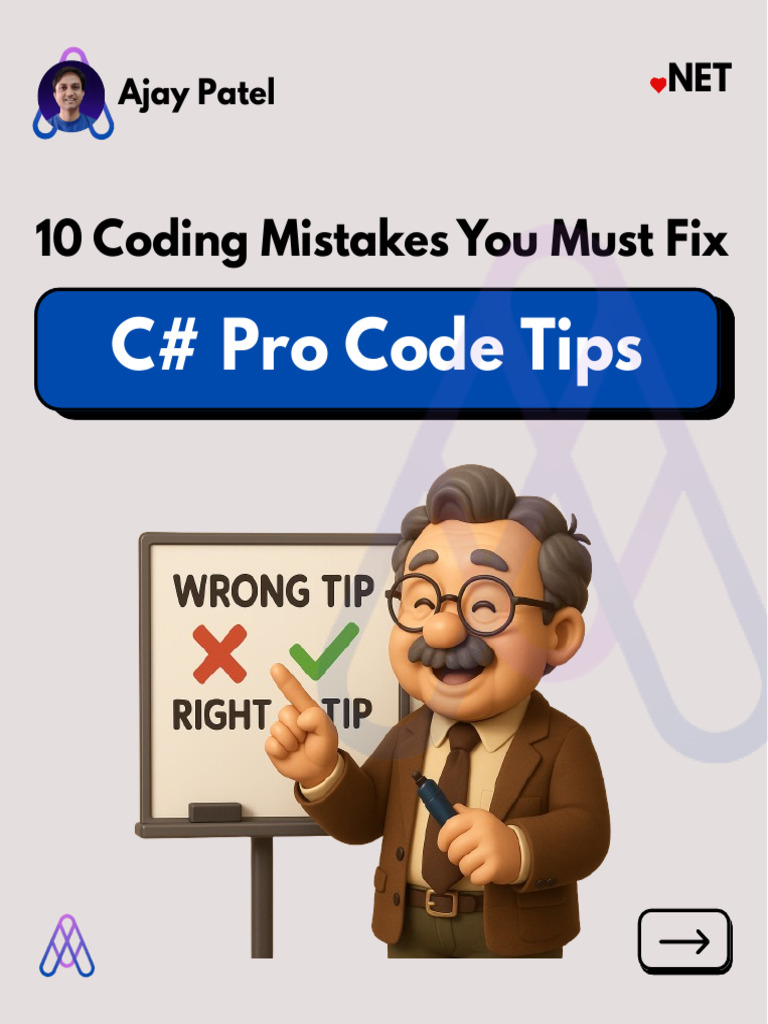 10 Coding Mistakes You Must Fix by Ajay Patel 1 | PDF