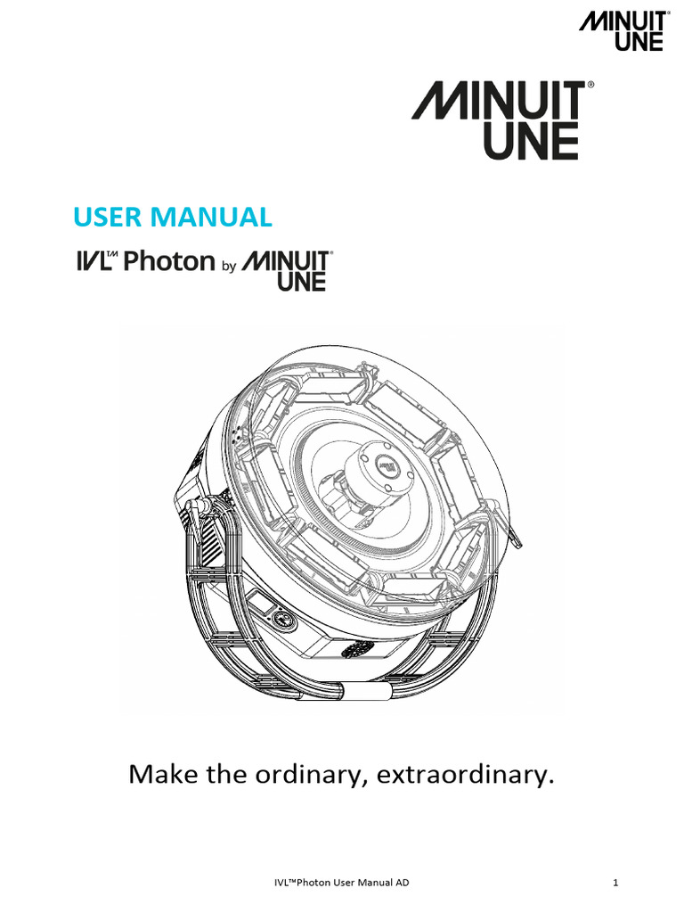 IVL™Photon User Manual Guide | PDF | Electrical Connector | Ac Power ...