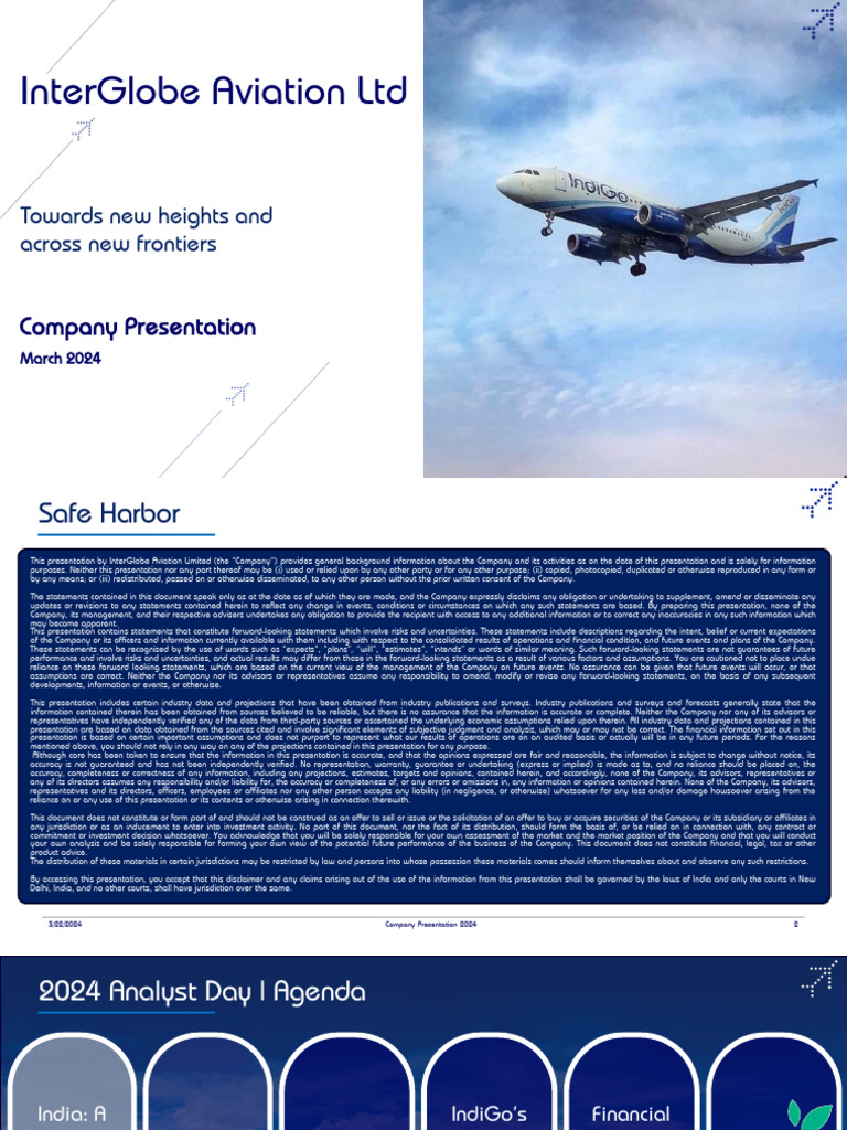 InterGlobe Aviation 2024 Company Overview | PDF | Aviation