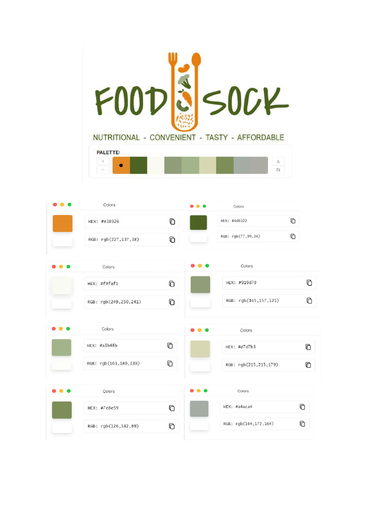 Colour Codes For Logo - Use For Your Brand Kits | PDF