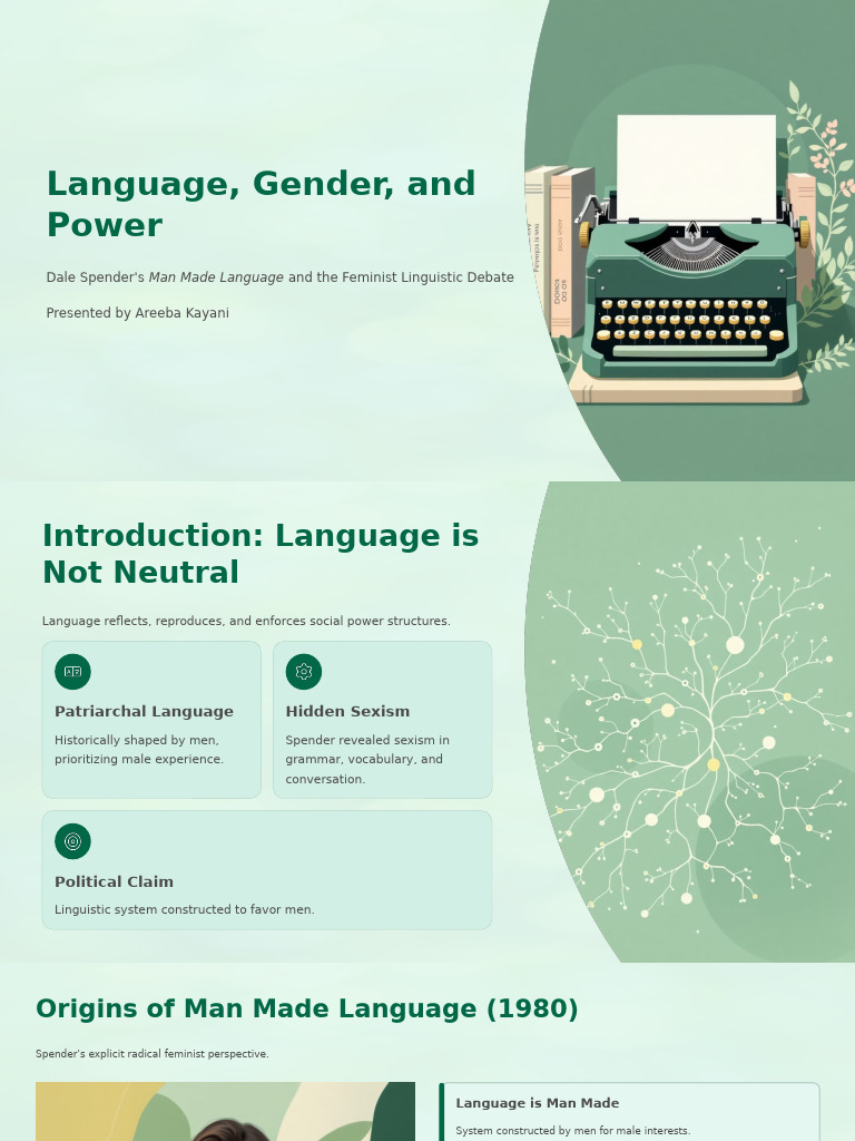 Language Gender and Power | PDF | Linguistics | Gender Studies