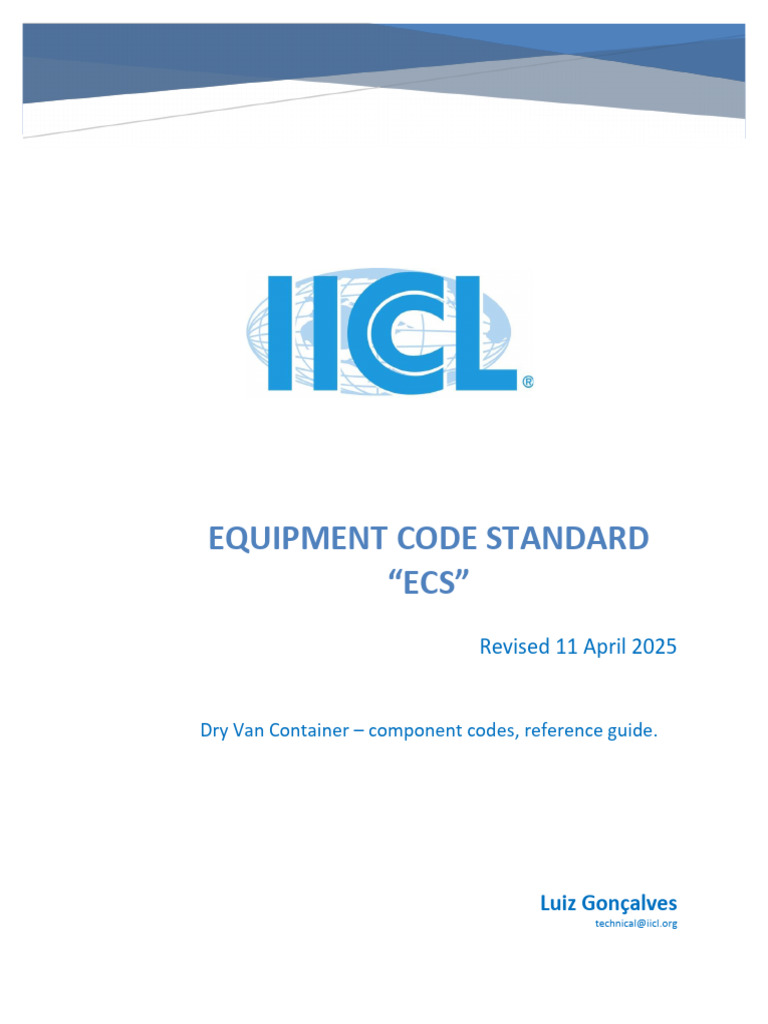 Dry Van Container Equipment Codes Guide | PDF | Components | Building ...