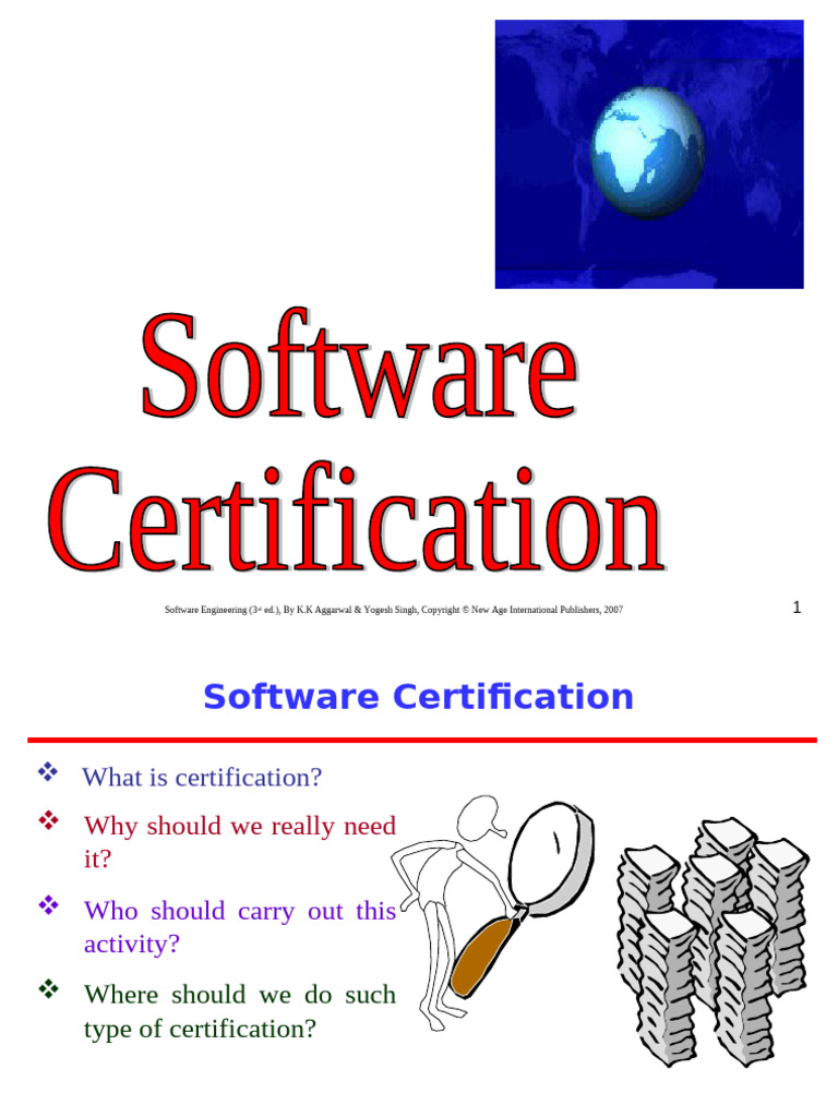 Software Certification: Importance & Types | PDF | Certification ...