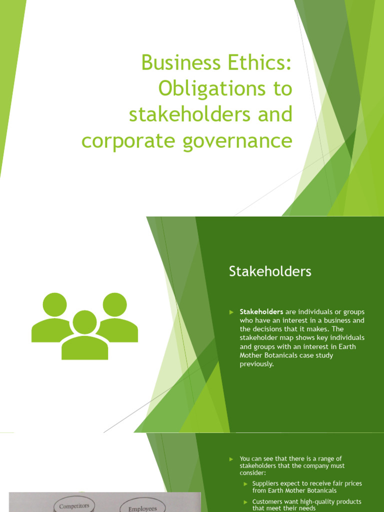 Business Ethics and Corporate Governance | PDF | Corporate Governance ...