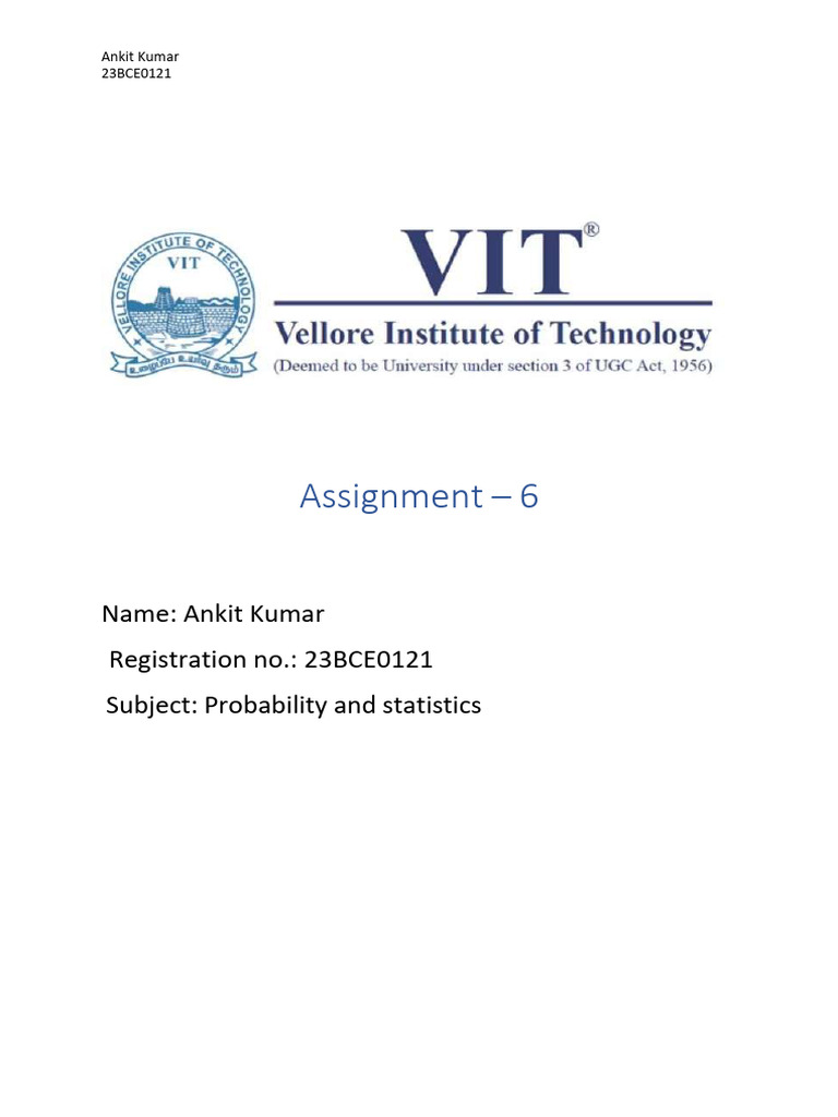 Assignment 6 | PDF