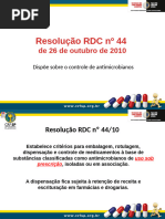 Controle de Antimicrobianos: RDC 20/2011 | PDF | Receita médica ...