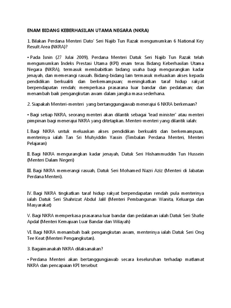Bidang Keberhasilan Utama Negara Jaidendsx