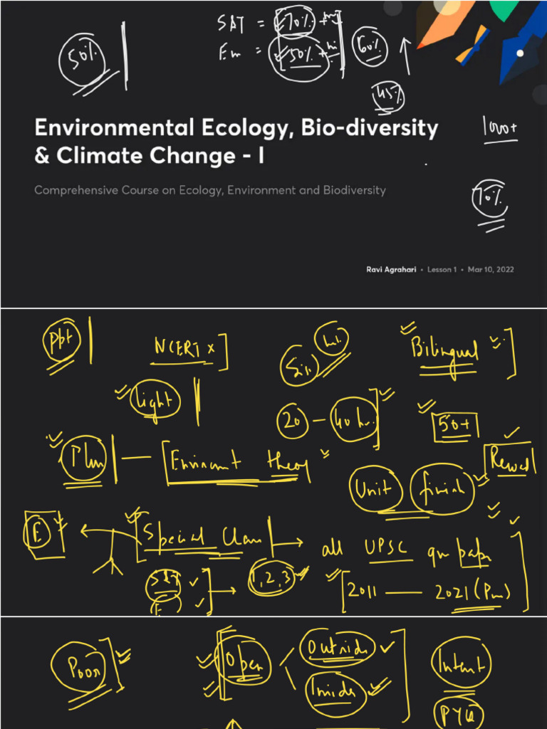 Environmental Ecology Biodiversity Climate Change I With Anno | PDF