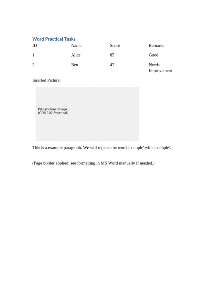 Q2 Word Task | PDF