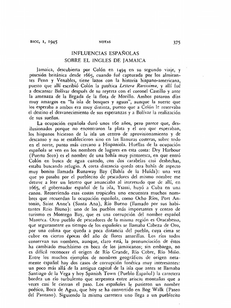 El Inglés de Jamaica / English From Jamaica PDF Jamaica Lengua