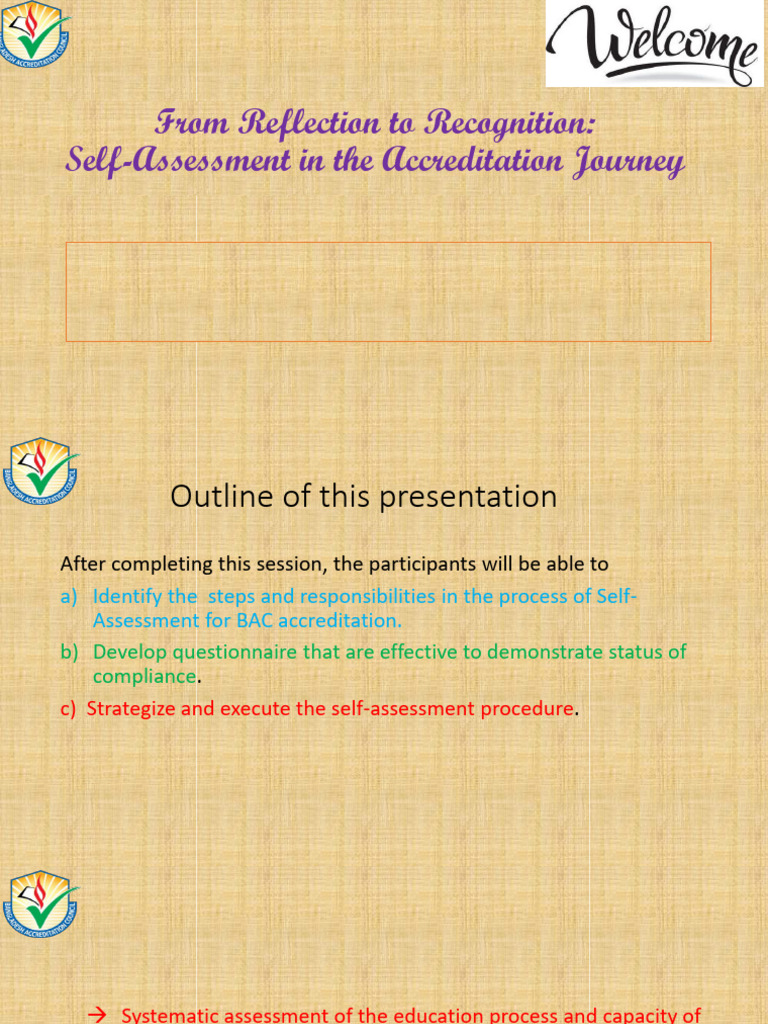 Self-Assessment for BAC Accreditation | PDF | Survey Methodology ...