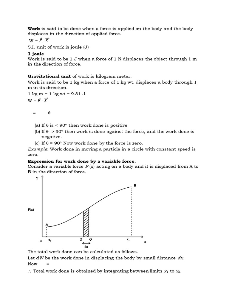 6 Work, Energy and Power | PDF | Collision | Potential Energy
