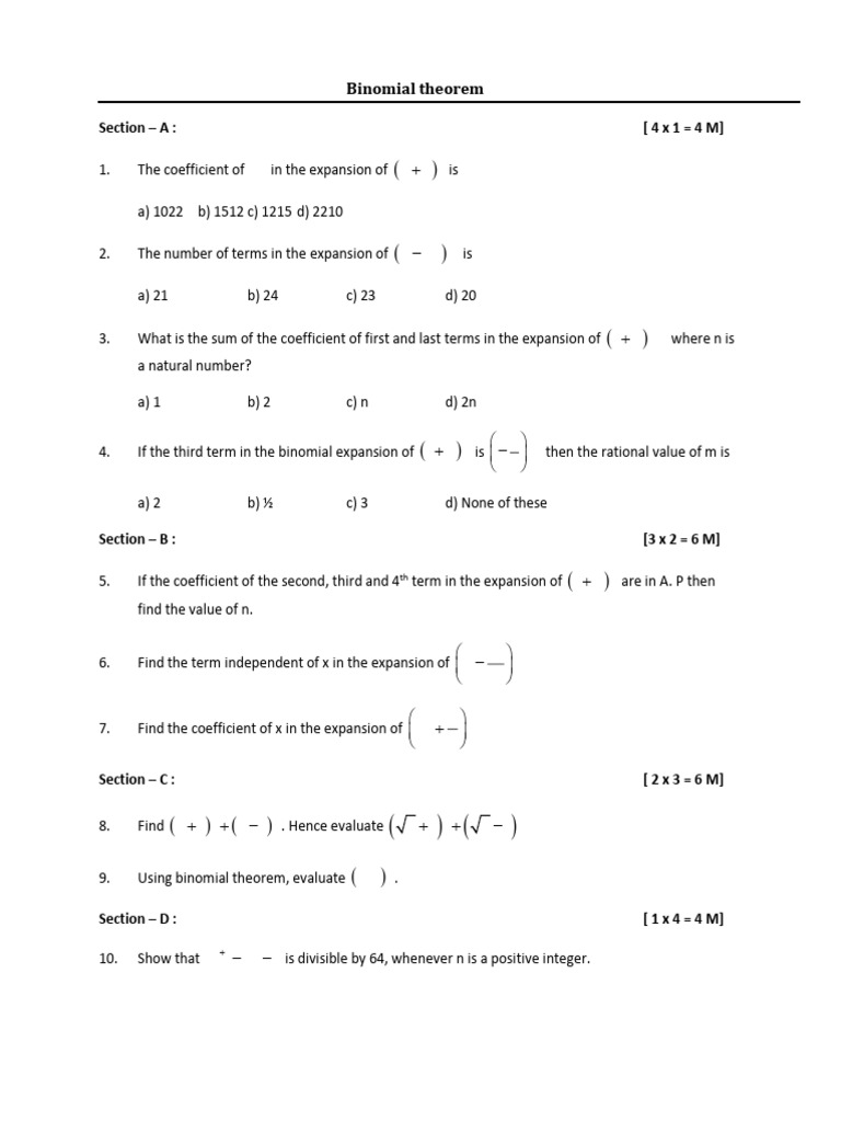 11th Binomial Theorem | PDF | Chess Openings | Number Theory