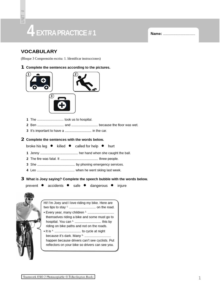 Vocabulary and Grammar Practice Guide | PDF