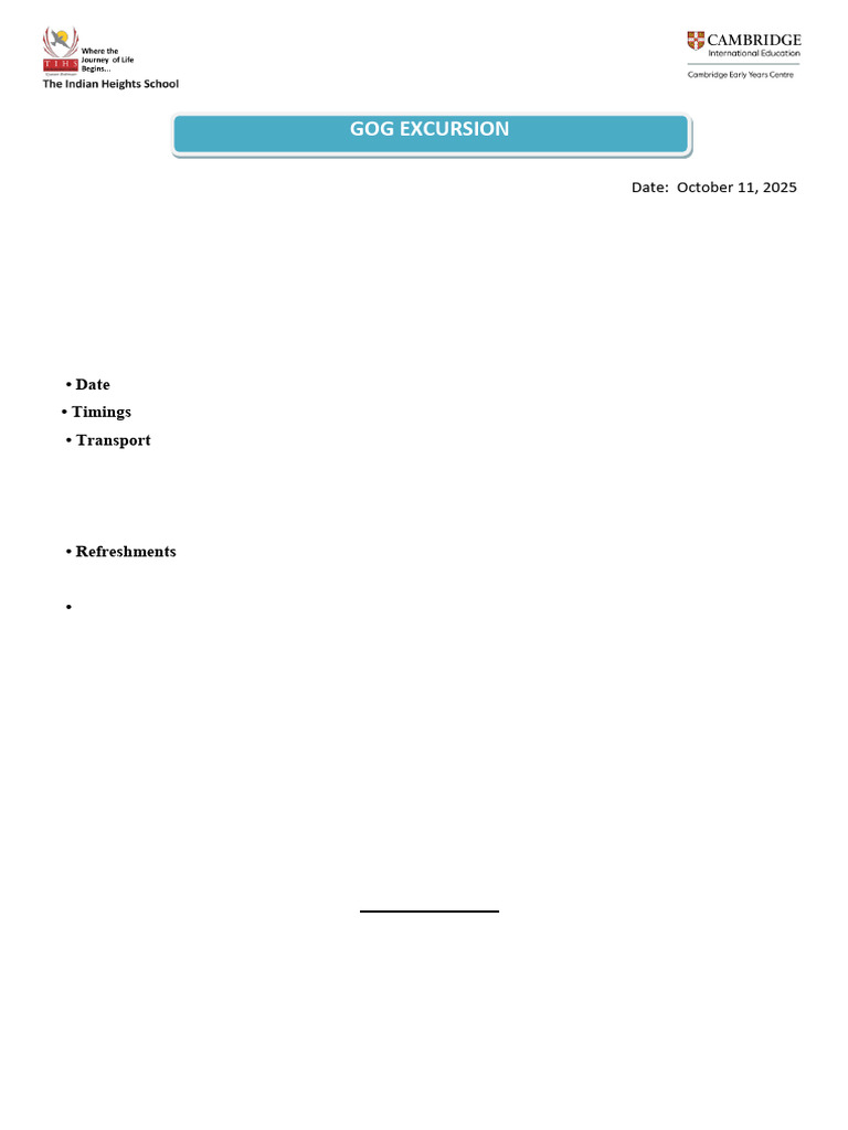 Adventure Island Excursion for Grades IX-XII | PDF