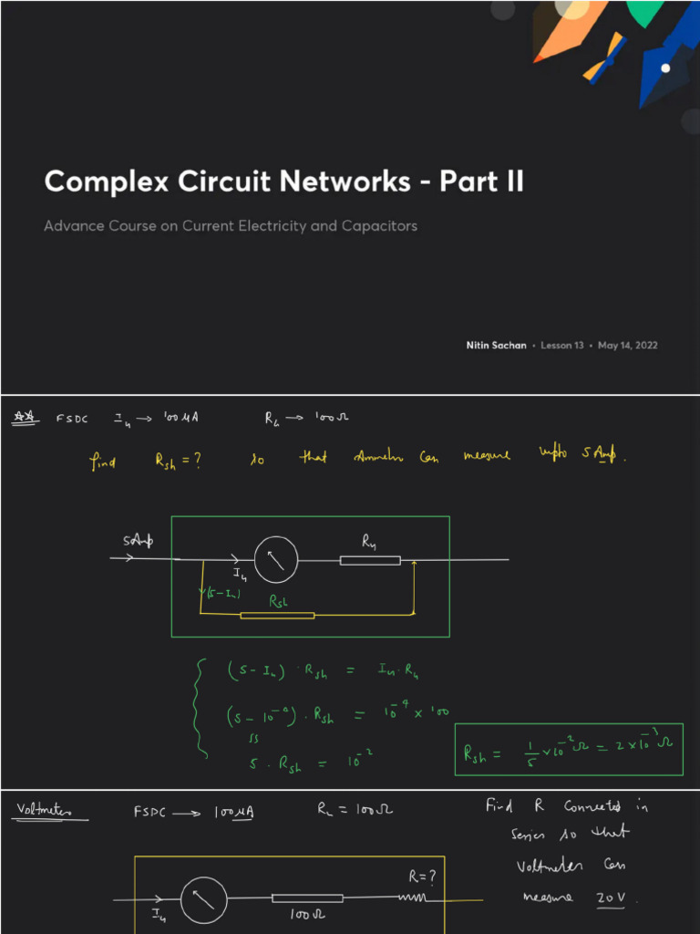 Complex Circuit Networks Part II With Anno | PDF