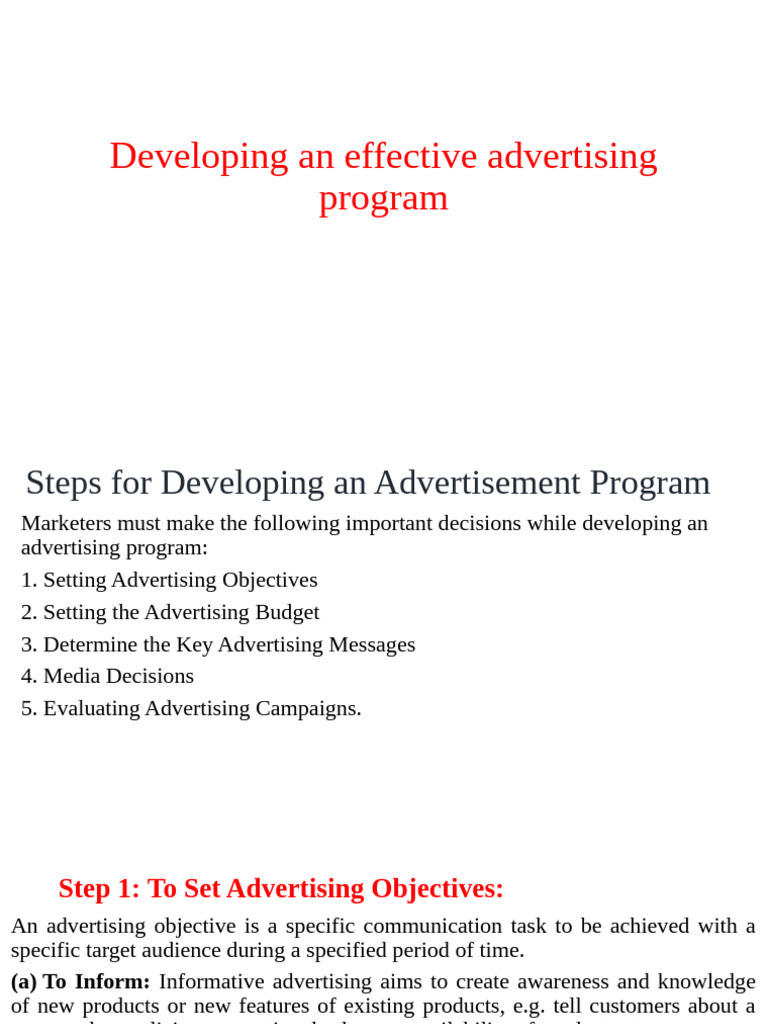 Key Decisions in Advertising Development | PDF | Brand | Advertising