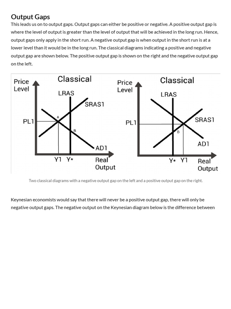 Understanding Positive Output Gaps | PDF