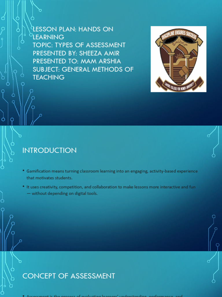 Engaging Assessment Activities in Lessons | PDF | Educational ...