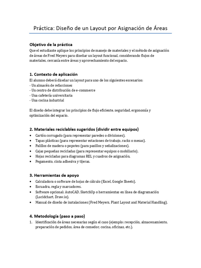 Diseño de Layout Eficiente por Áreas | PDF | Diseño