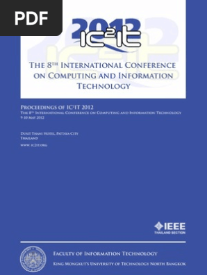 【ES 10th Anniv.】ThanX Special Box -Eden- Proceedings of IC2IT2012 | PDF | Artificial Neural Network