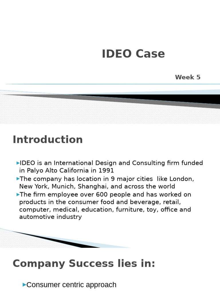 IDEO's Design Thinking and Methodology | PDF | Smartphone | Computing