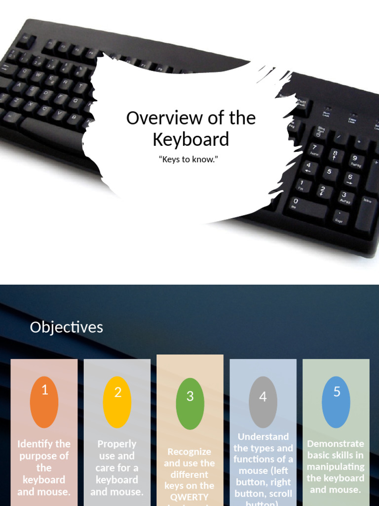 Keyboard and Mouse Basics Guide | PDF | Computer Keyboard | Office ...