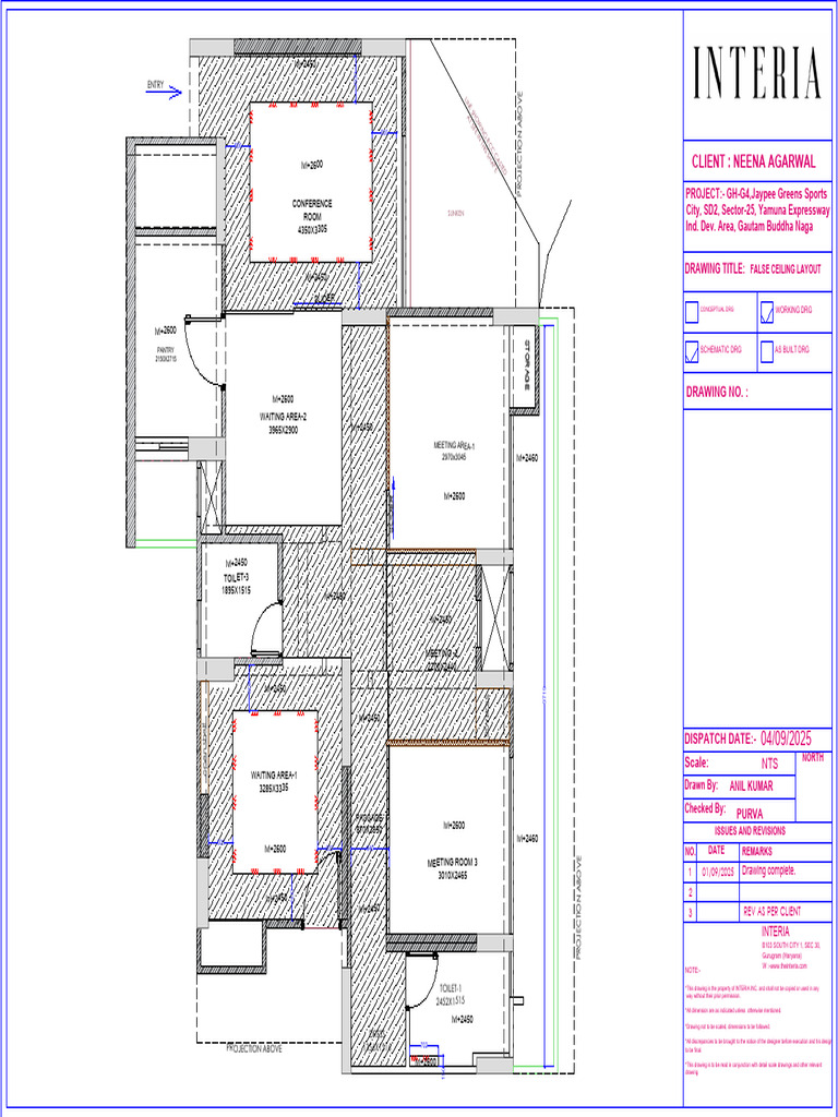 False Ceiling Layout Plan for Project | PDF