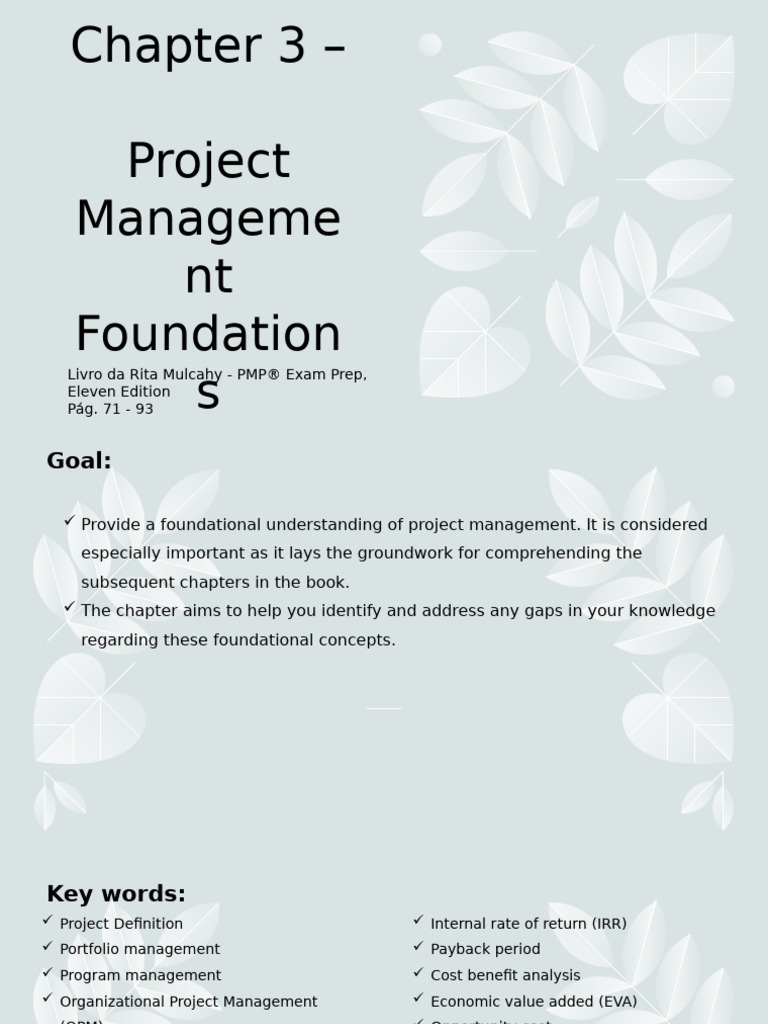 Project Management Foundations Overview | PDF | Project Management ...