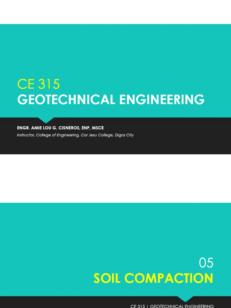 Soil Compaction Techniques in Geotechnical Engineering | PDF | Natural ...